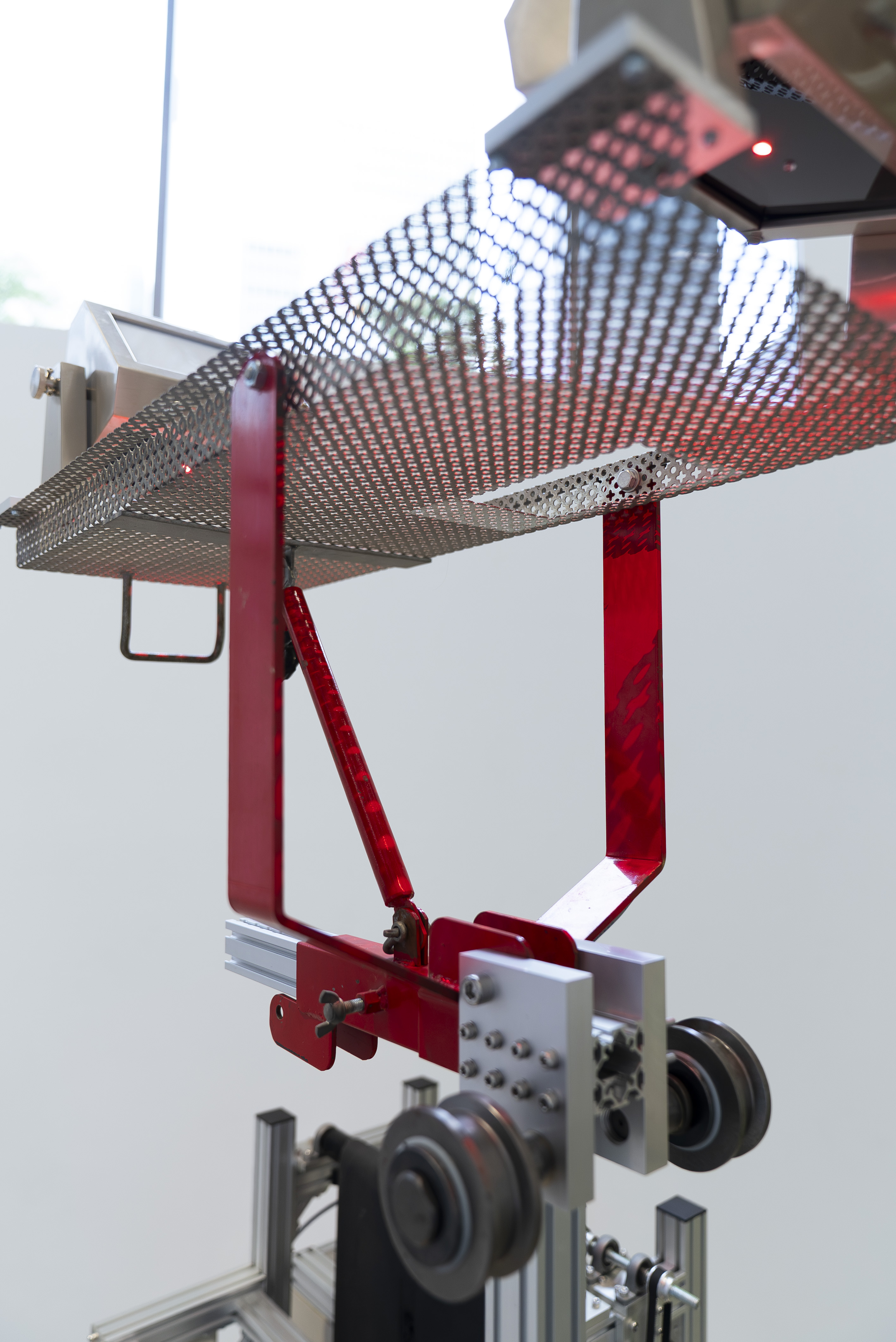 Installation view of the Drawing Machine Gazing at the Hands of a Broken Clock